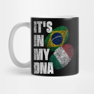 Italian And Brazilian Mix DNA Heritage Flag Mug